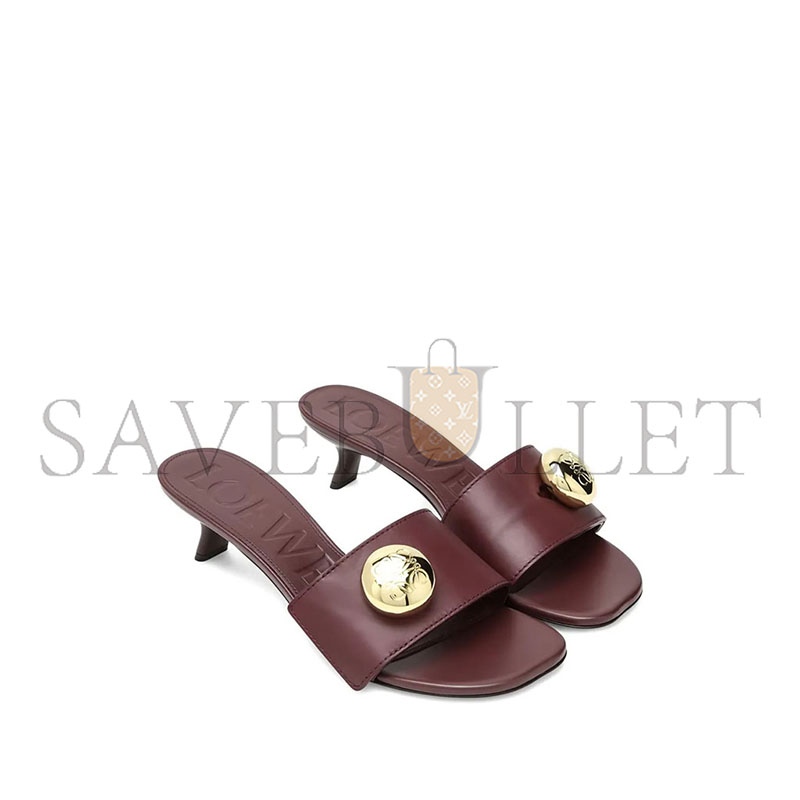 LOEWE PEBBLE SLIDE IN SOFT CALFSKIN L815465XAZ